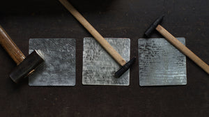 three kinds of bendable tinware is created by hammering