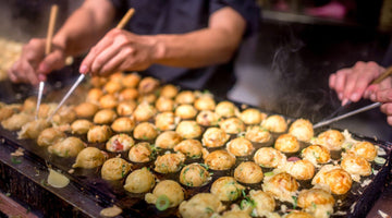 this is japanese street food called takoyaki, b-class gourmet